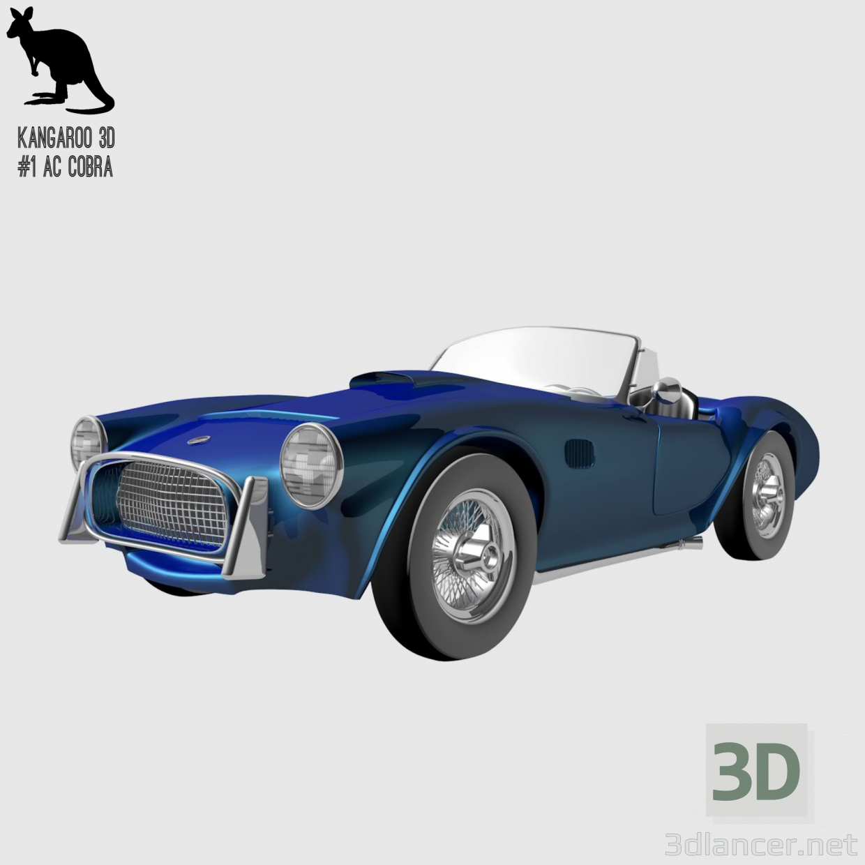 3d AC Cobra 427 модель купить - ракурс