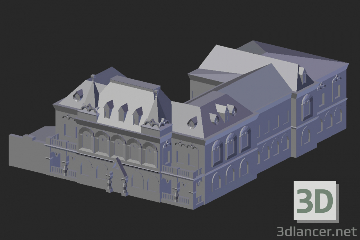 modello 3D Kamyshin. Museo di storia locale - anteprima