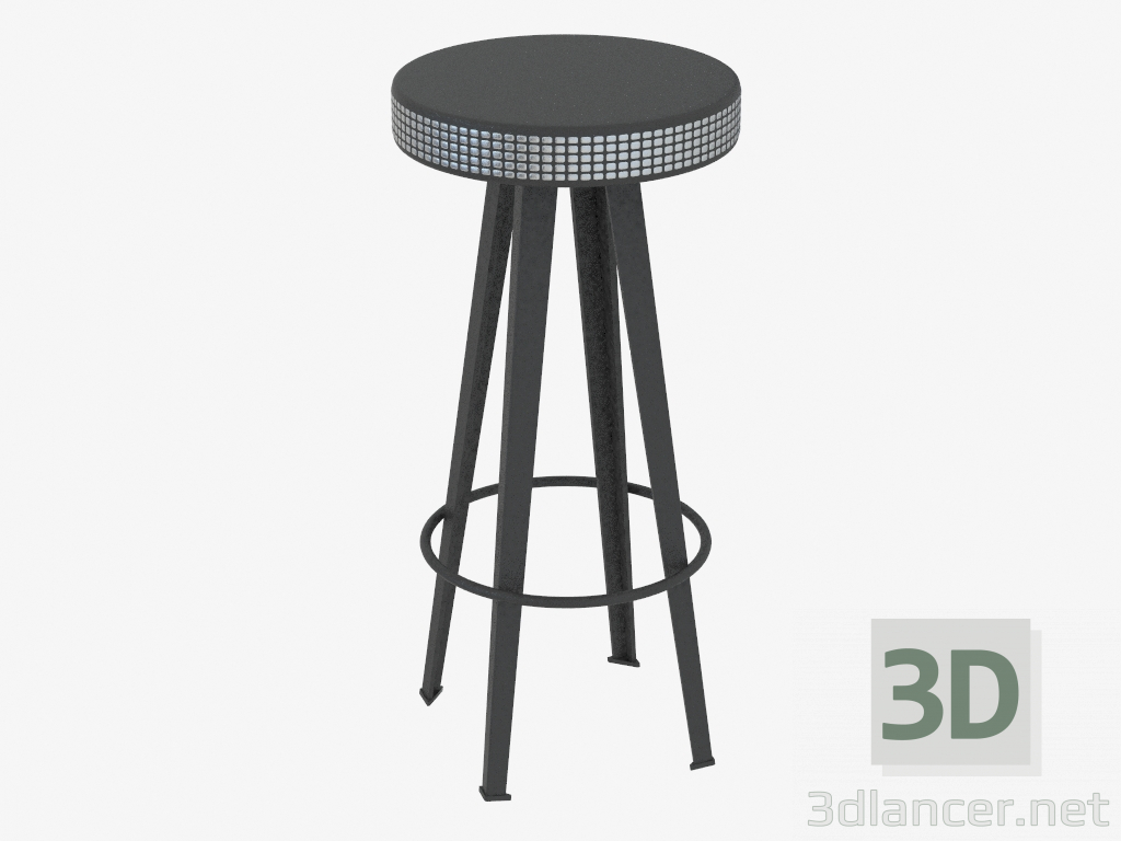 3d model silla de la barra - vista previa