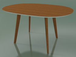 Стол овальный 3506 (H 74 - 135х100 cm, М02, Teak effect, вариант 2)