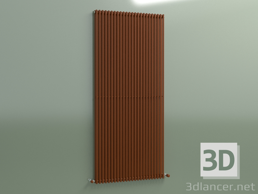 3d model Radiador vertical ARPA 2 (1820 24EL, Marrón óxido) - vista previa