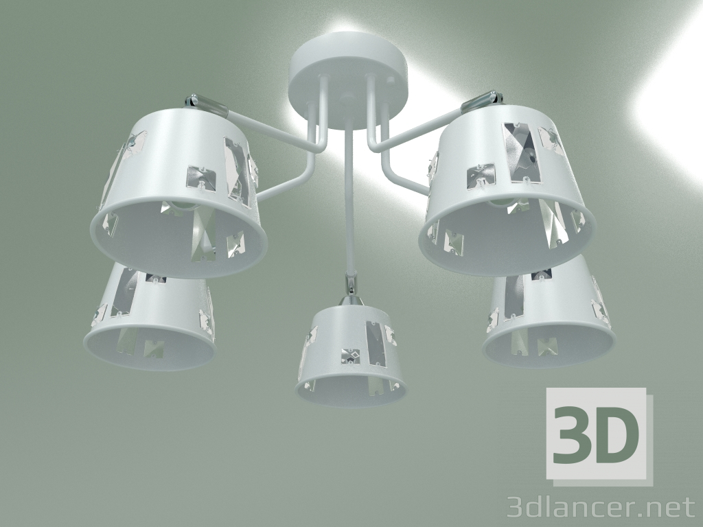 3d model Ceiling chandelier Benna 70105-5 (white) - preview