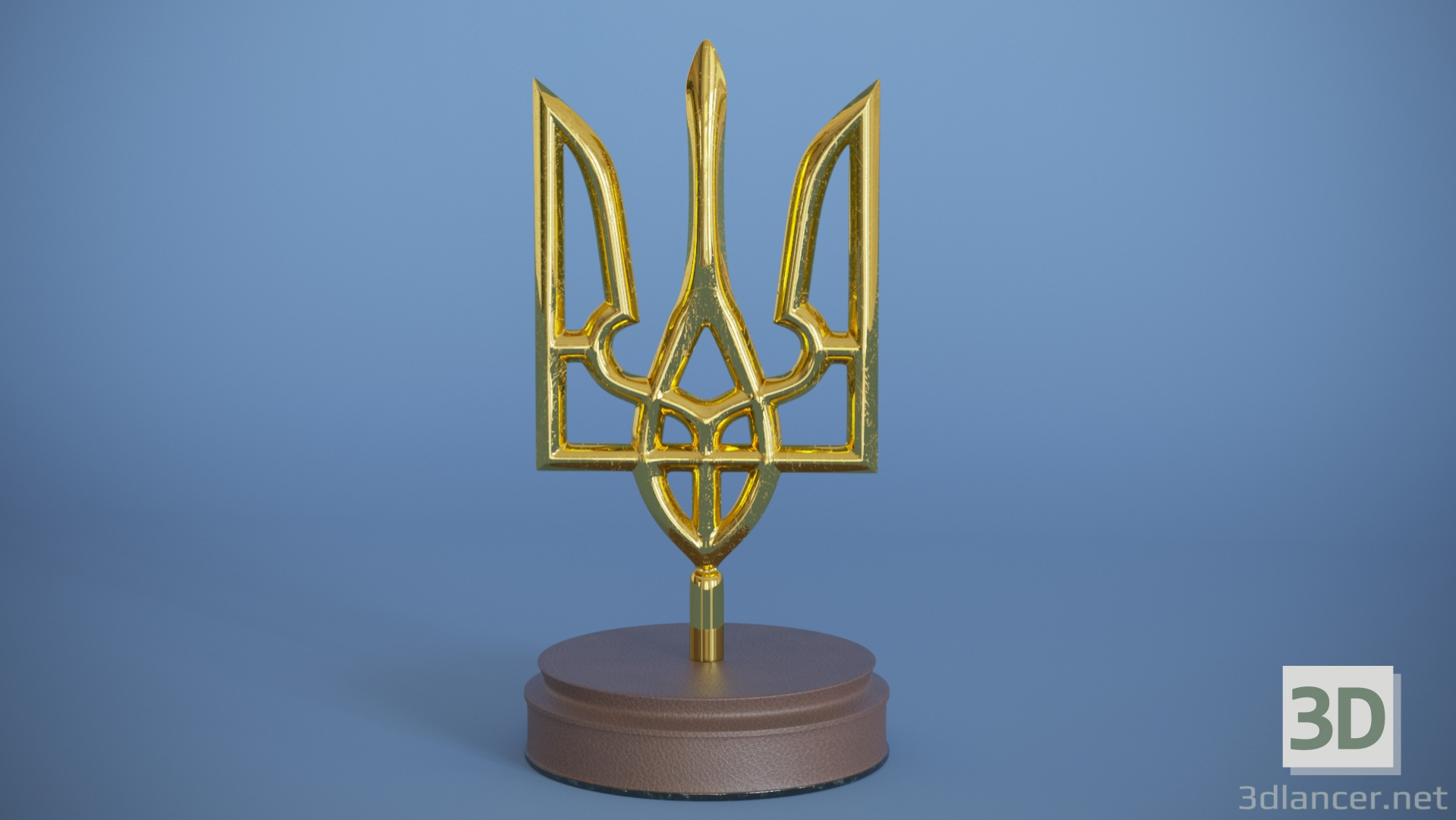 Emblem der Ukraine 3D-Modell kaufen - Rendern