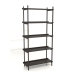 3d model Bookcase ST 02 (1000х400х2020, wood brown dark) - preview