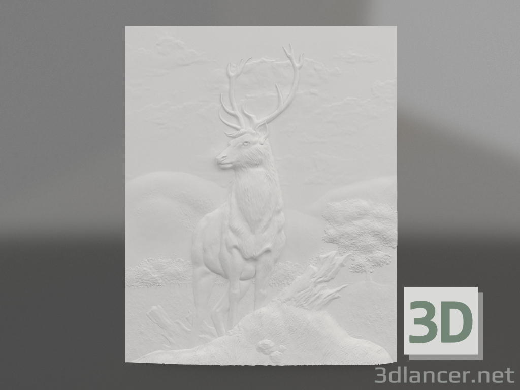 3d model Sabiduría en bajorrelieve - vista previa