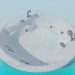 Modelo 3d Jacuzzi redondo - preview