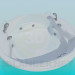 modèle 3D Jacuzzi rond - preview