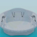 Modelo 3d Jacuzzi redondo - preview