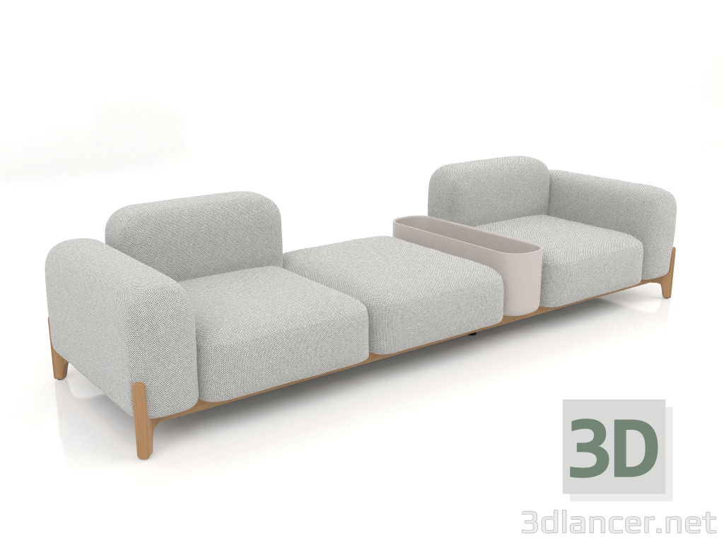 Modelo 3d Sofá modular (composição 14) - preview