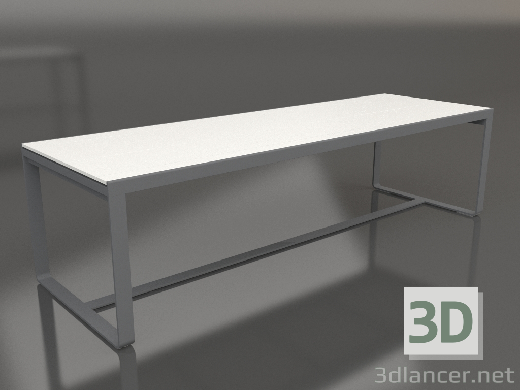 modèle 3D Table à manger 270 (Polyéthylène blanc, Anthracite) - preview