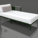 3d model Sofa module, section 2 right (Bottle green) - preview