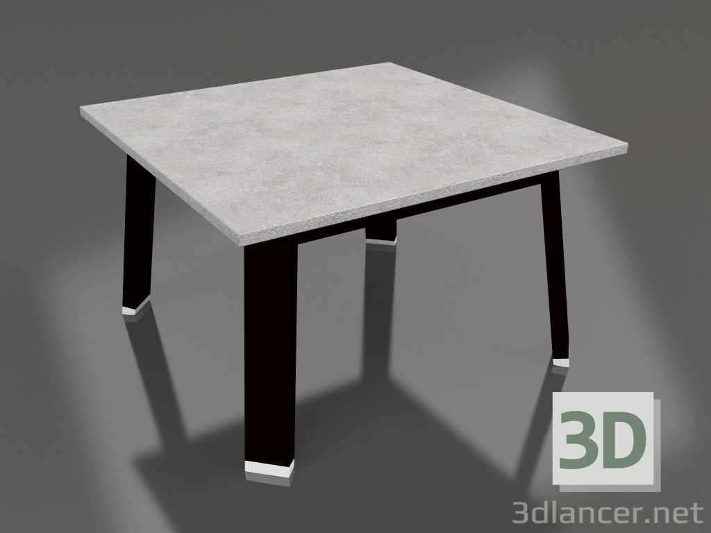 Modelo 3d Mesa lateral quadrada (preto, DEKTON) - preview