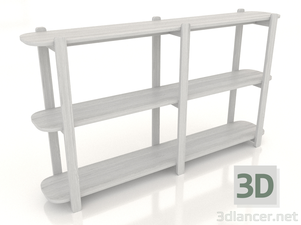 modello 3D Mensola 2 1600 mm (bianco RAL 9010) - anteprima