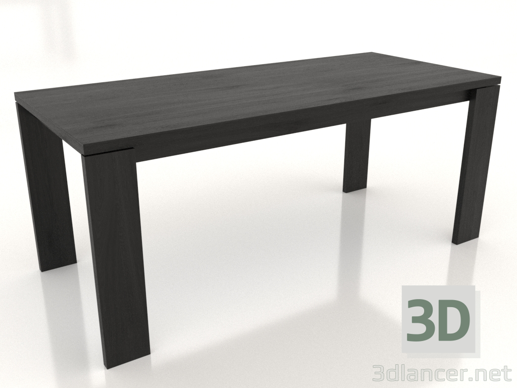 modèle 3D Table à manger BLANK 1800x800x750 mm (chêne noir) - preview