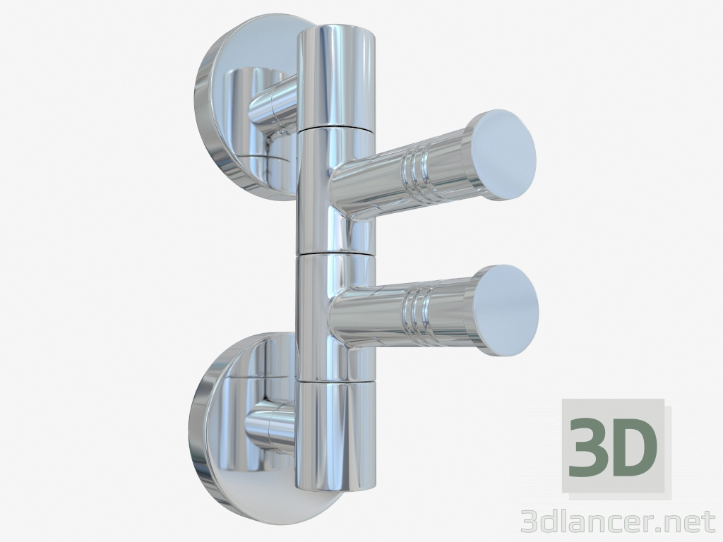 3d модель Держатель полотенец ВЕЕР-2 поворотный (L 88) – превью