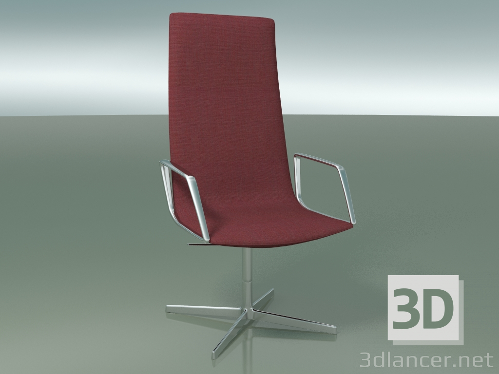 modèle 3D Fauteuil de direction 4906BI (4 pieds, avec accoudoirs) - preview