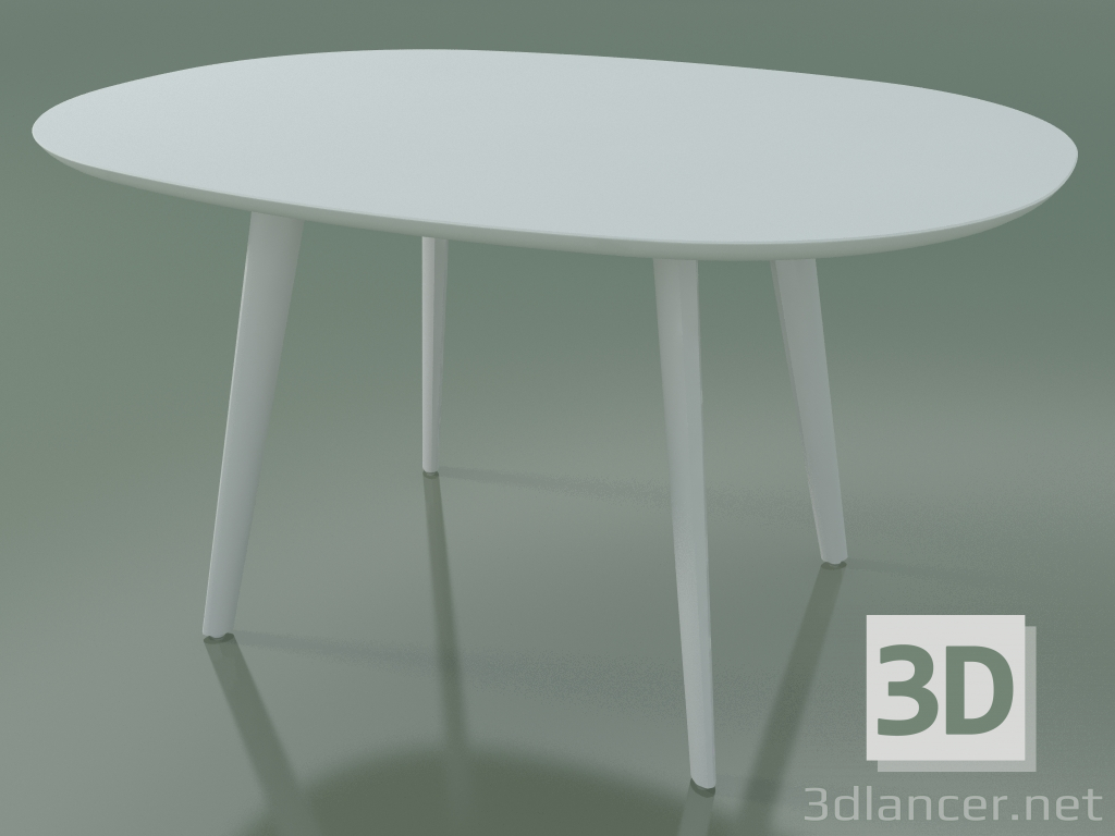 3D Modell Ovaler Tisch 3506 (H 74 - 135 x 100 cm, M02, L07, Option 2) - Vorschau