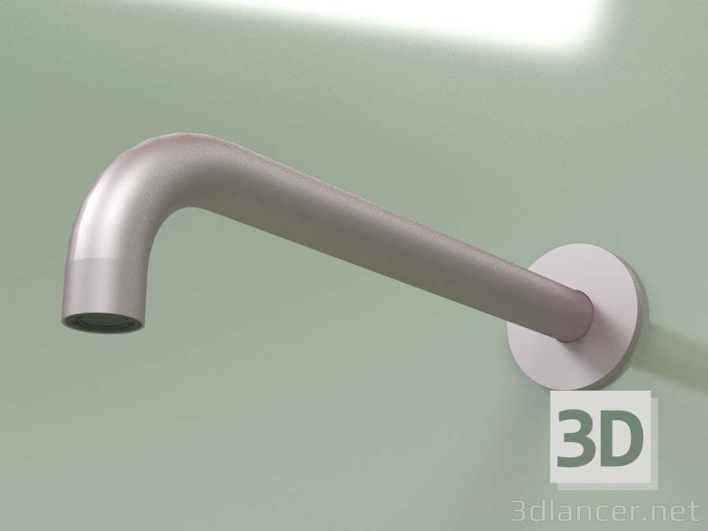 3d model Caño de pared 90 ° Lmáx 250 mm (BC003, OR) - vista previa