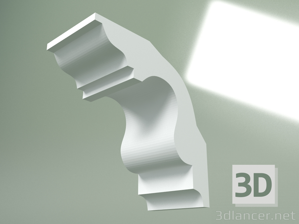 Modelo 3d Cornija de gesso (plinto de teto) KT453 - preview