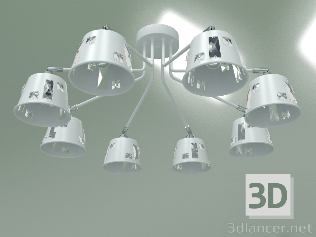 Modelo 3d Candelabro de teto Benna 70105-8 (branco) - preview