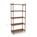 3d model Rack ST 02 (1000х400х2020, wood brown light) - preview