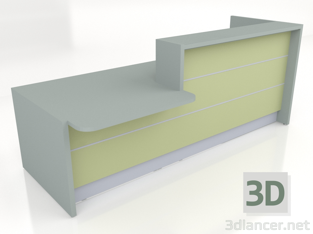 3d model Reception desk Valde LAV22L (2666x1104) - preview