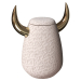 3d Ваза Bull Rough Cashmere and Glossy Gold Horn модель купить - ракурс