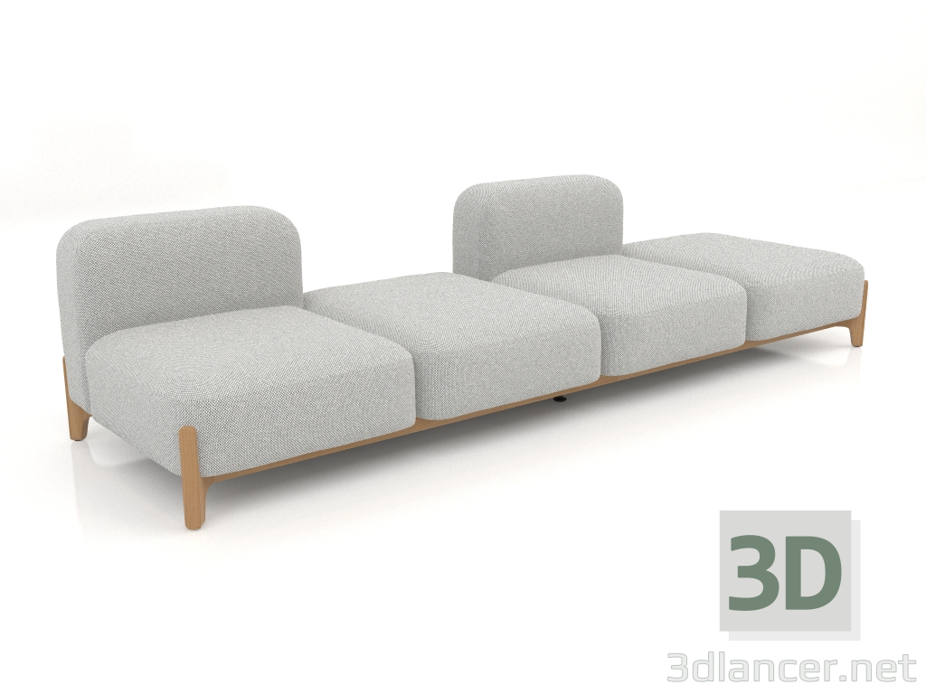 3d model Sofá modular (composición 15) - vista previa