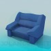 3d model Large and comfortable armchair - preview