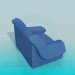 3d model Large and comfortable armchair - preview