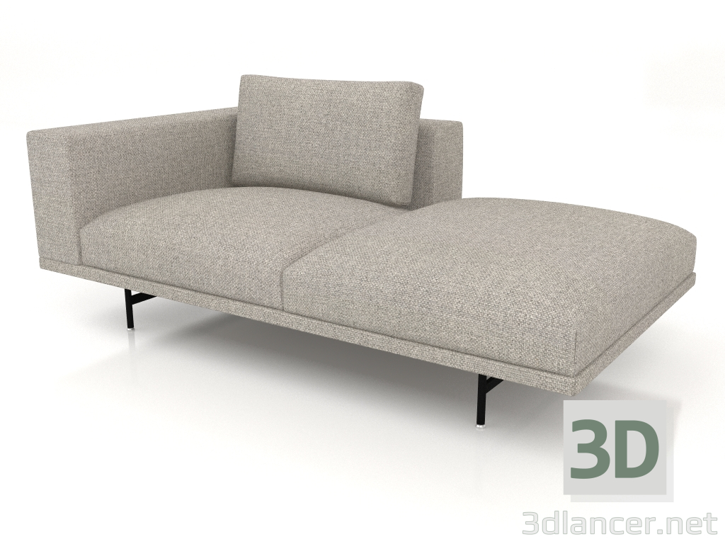 3d model Módulo de sofá Loft VIPP610 (sofá abierto, extremo izquierdo) - vista previa