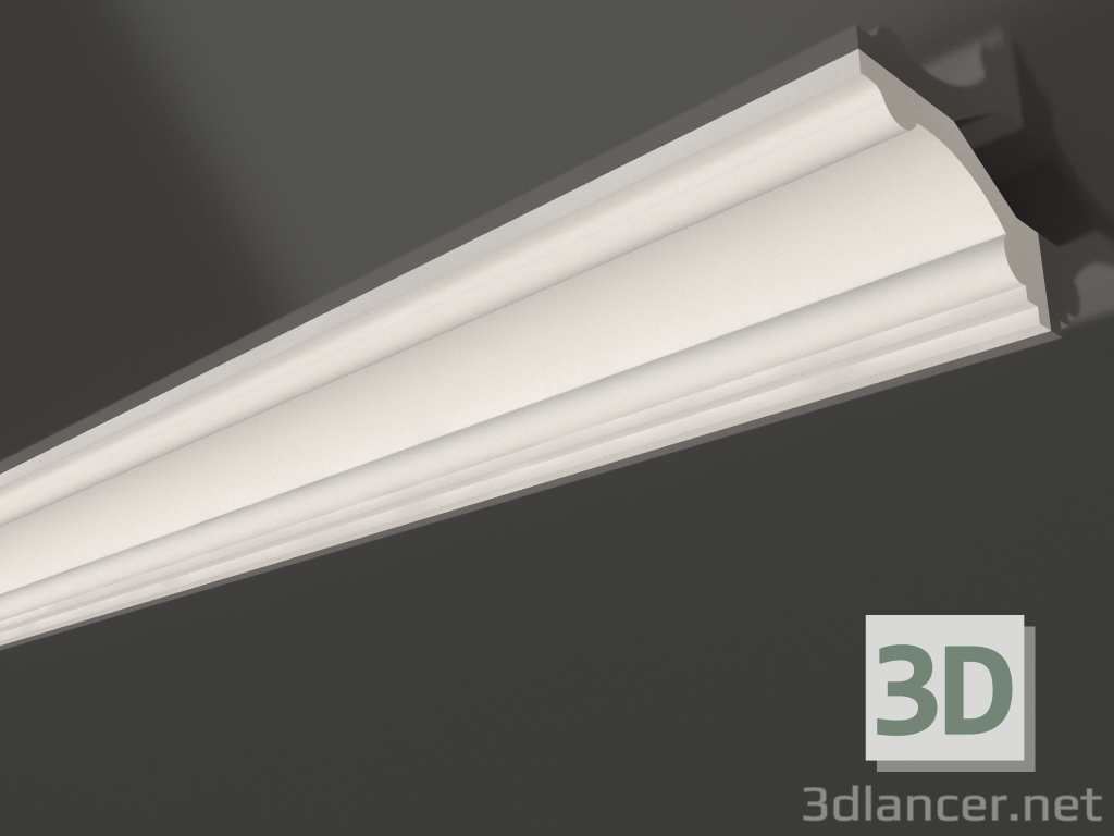 modèle 3D Corniche de plafond en plâtre lisse KG 008 (47x88) - preview