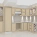 modello 3D di Classico quote altimetriche granito cucina travertino con controsoffitti comprare - rendering