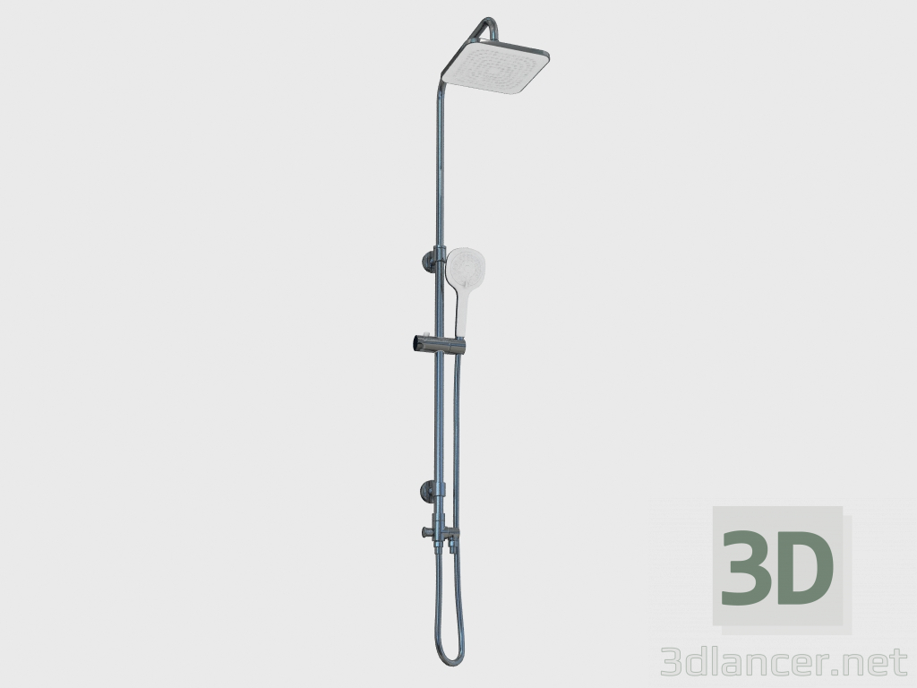 3d model Shower set White (NAC-014K 79299) - preview