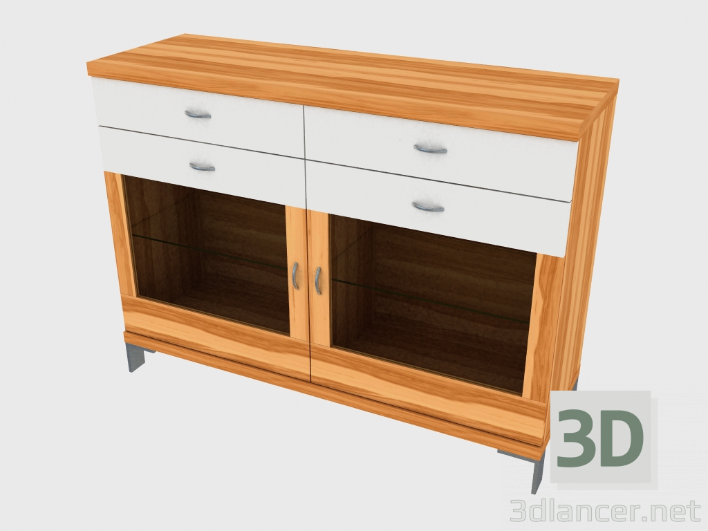 3D Modell Zweiteiliges Buffet (150-39-3) - Vorschau