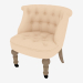 3d model Armchair 26 Moka (castors) - preview