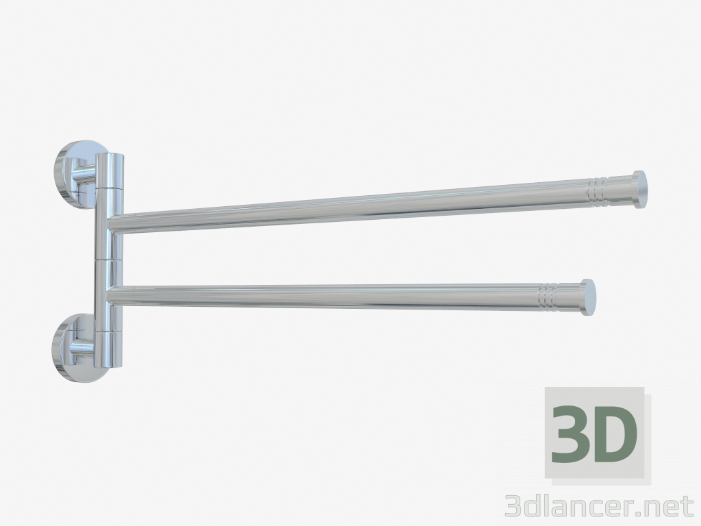 3d model Soporte para toallas VEER-2 rotativo (L 400) - vista previa