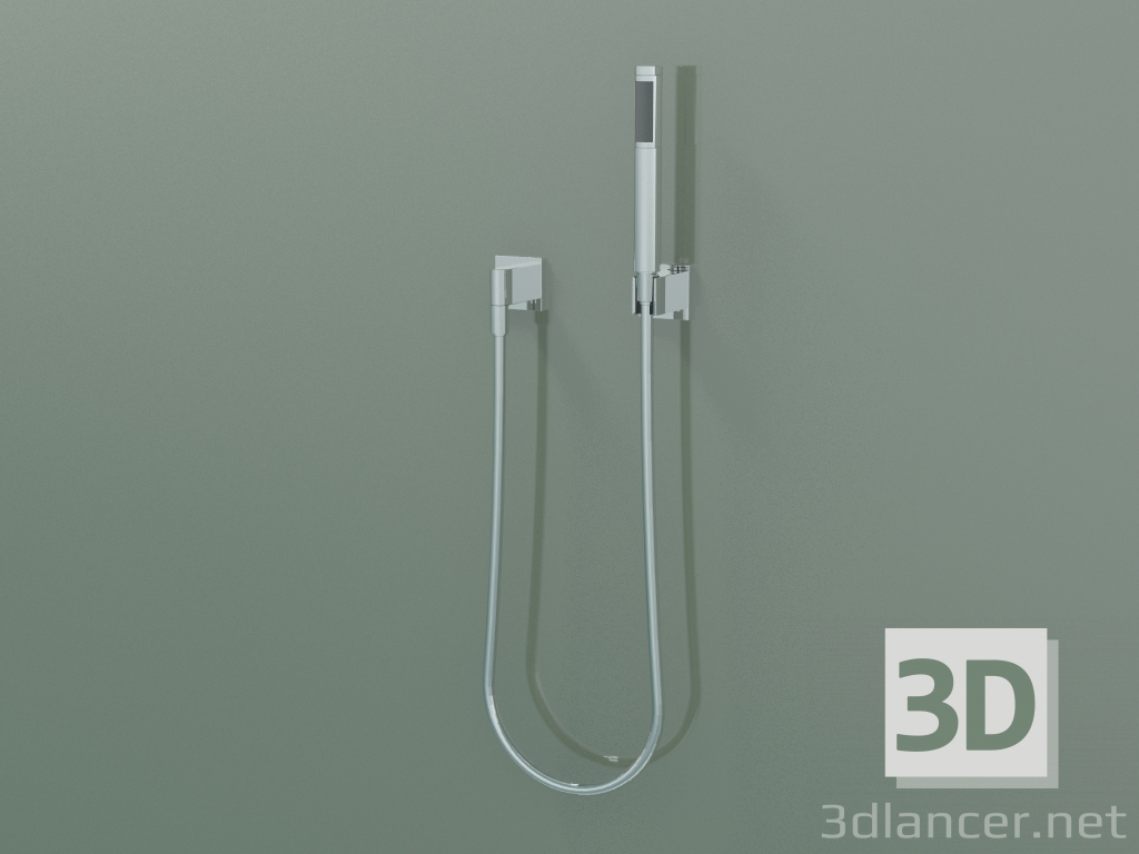 3d model Juego de ducha de mano con cubiertas separadas (27808980-000010) - vista previa