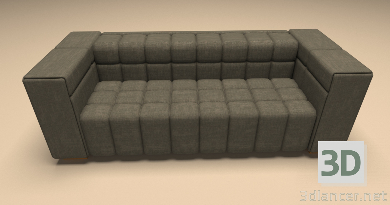 Sofá 3D modelo Compro - render