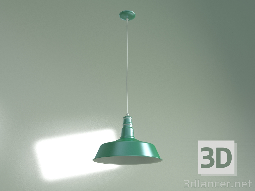 modello 3D Lampada a sospensione Barn Industrial (verde) - anteprima