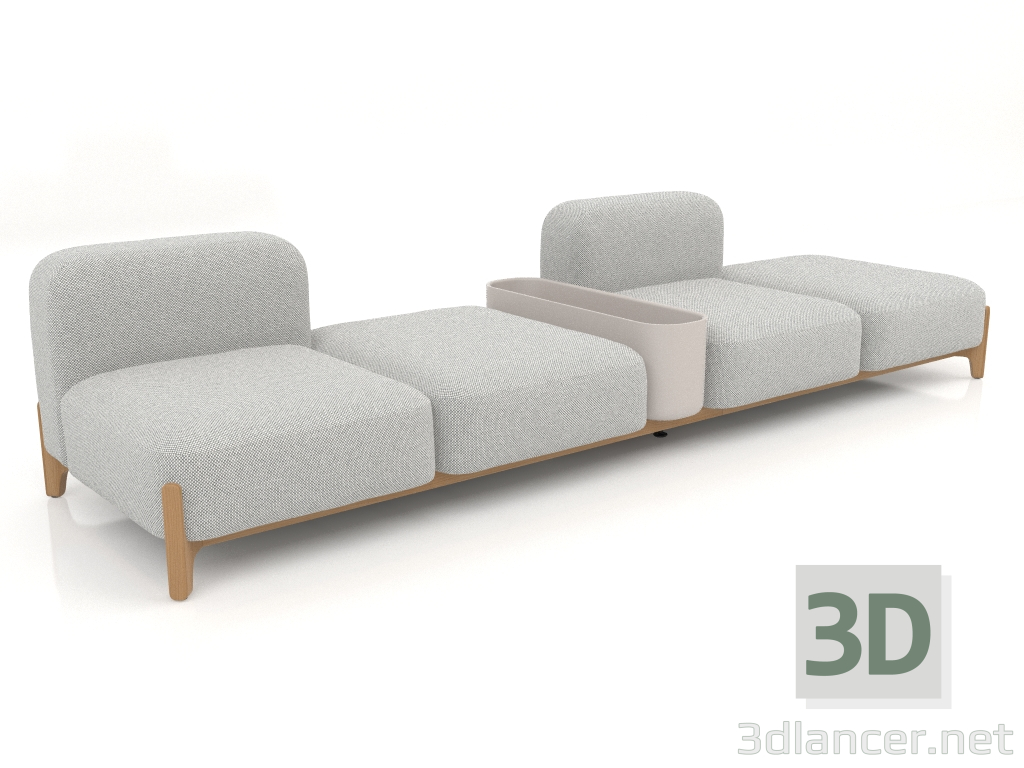 3d model Modular sofa (composition 16) - preview