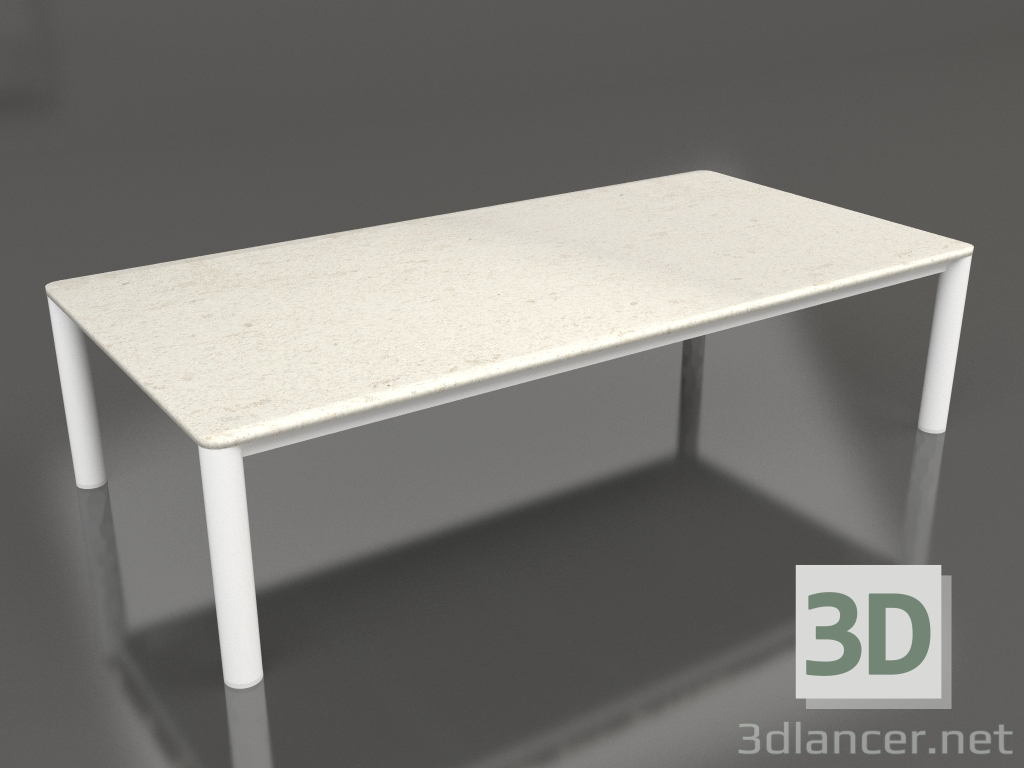 3D Modell Couchtisch 70×140 (Weiß, DEKTON Danae) - Vorschau