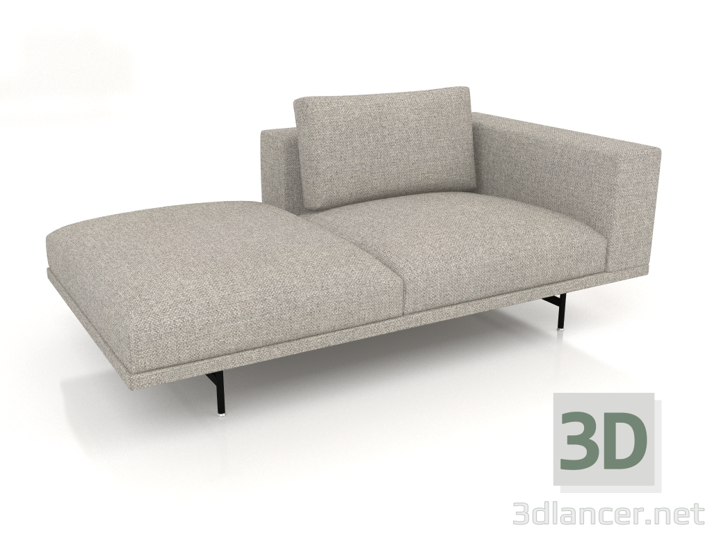 Modelo 3d Módulo de sofá Loft VIPP610 (sofá aberto, extremidade direita) - preview