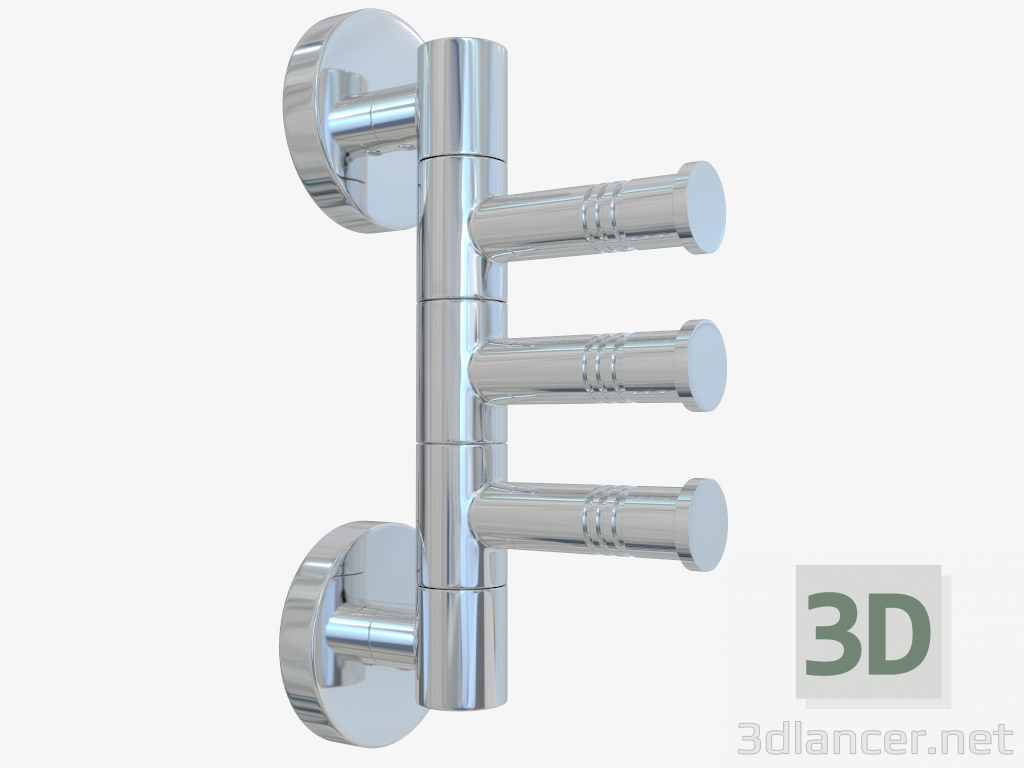 Modelo 3d Suporte de toalhas rotativas VEER-3 (L 88) - preview