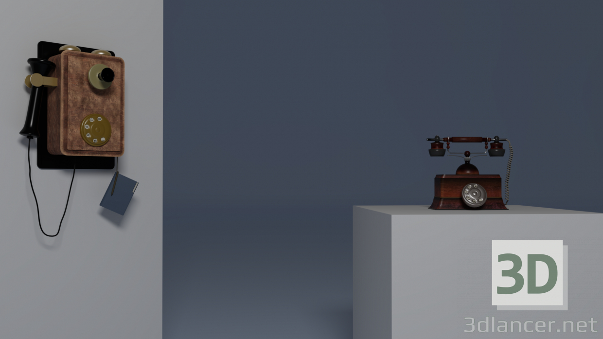 3d old phones model buy - render