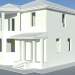 3d model two-storey house - preview