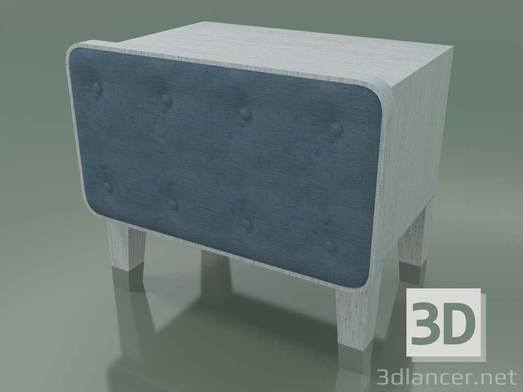 Modelo 3d Mesa de cabeceira (51, branco) - preview