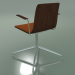 3d model Chair 5911 (4 legs, swivel, with armrests, with front trim, walnut) - preview