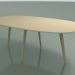 modèle 3D Table ovale 3507 (H 74 - 200x110 cm, M02, Chêne blanchi, option 1) - preview