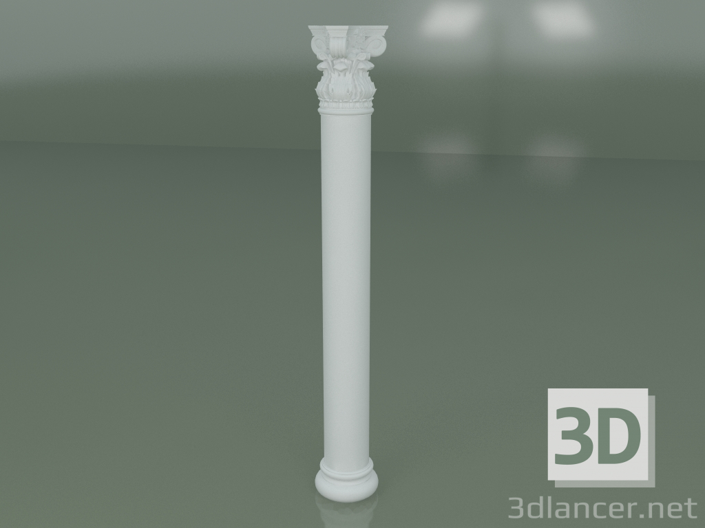 Modelo 3d Coluna de gesso KN002 - preview